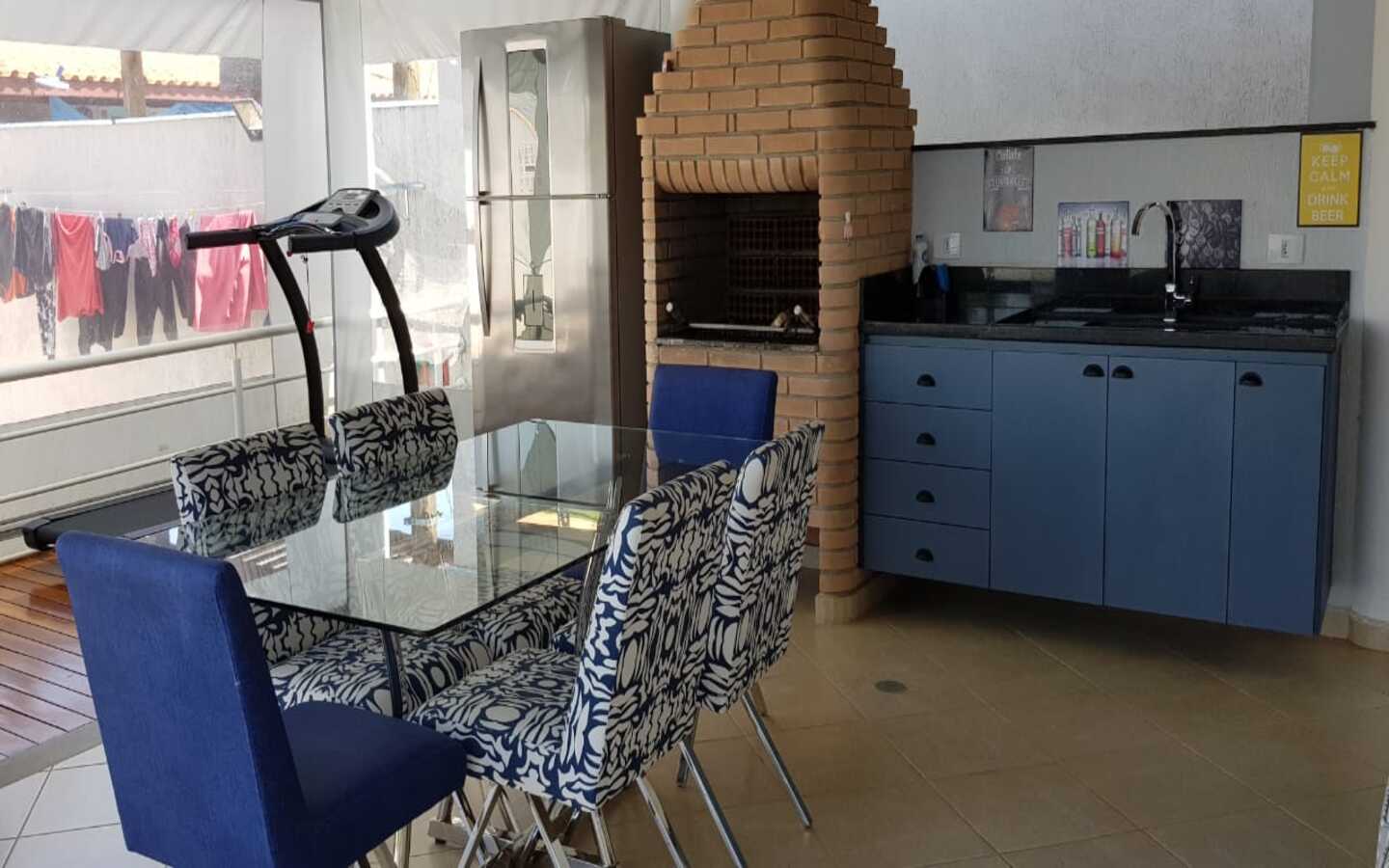 Área gourmet da casa a venda no Condomínio Haras Bela Vista Vargem Grande Paulista - SP