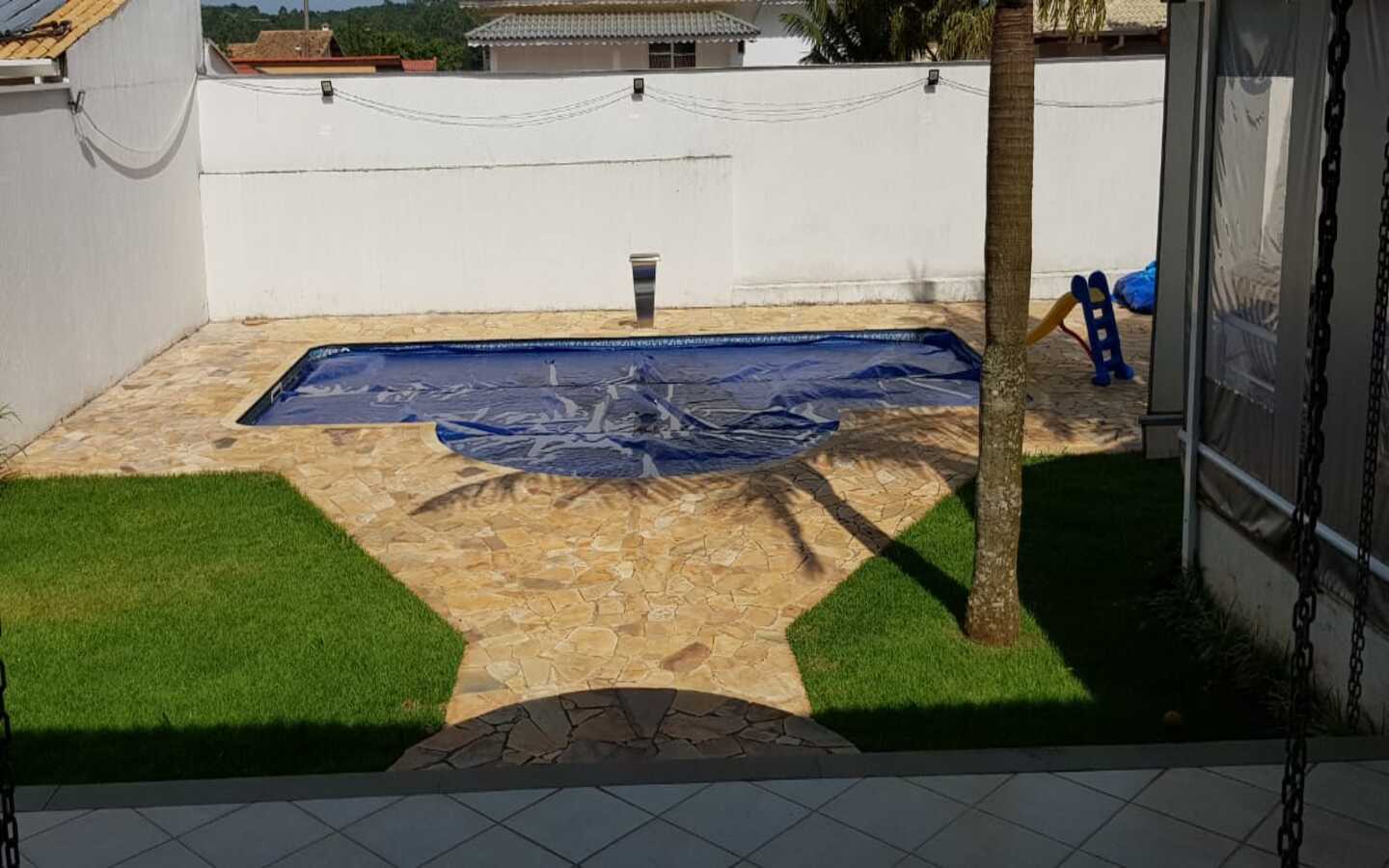 Piscina da casa a venda no Condomínio Haras Bela Vista Vargem Grande Paulista - SP