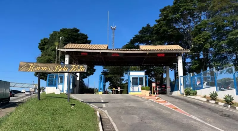 Portaria do condomínio Haras Bela Vista em Vargem Grande Paulista