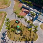 Vista área da entrada do Clube Life Granja Viana - Terrenos a venda em Cotia SP