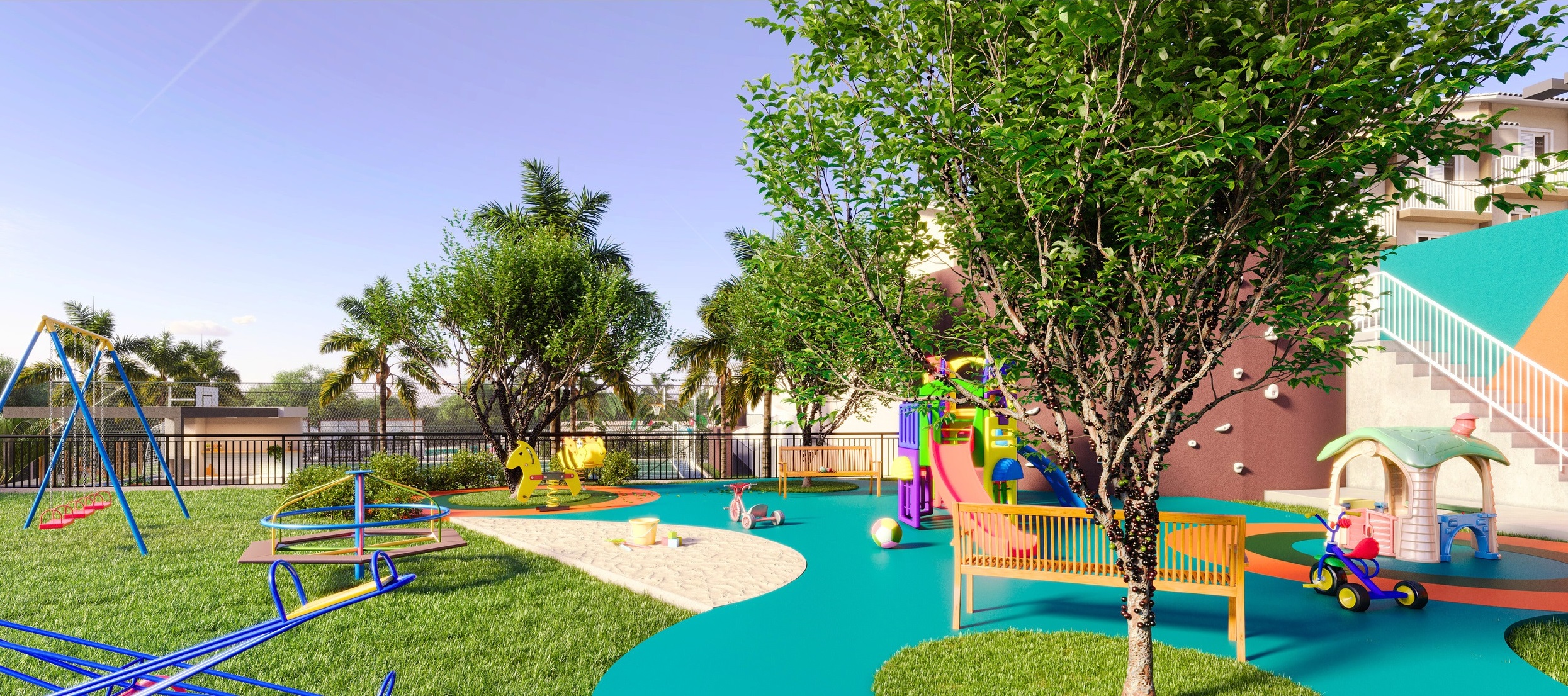 playground-condominio-clube-noronha-casas-a-venda-cotia-sp-2-dormitorios-home-office Playground do Condomínio Clube Noronha - Casas a venda em Cotia com 2 dormitórios