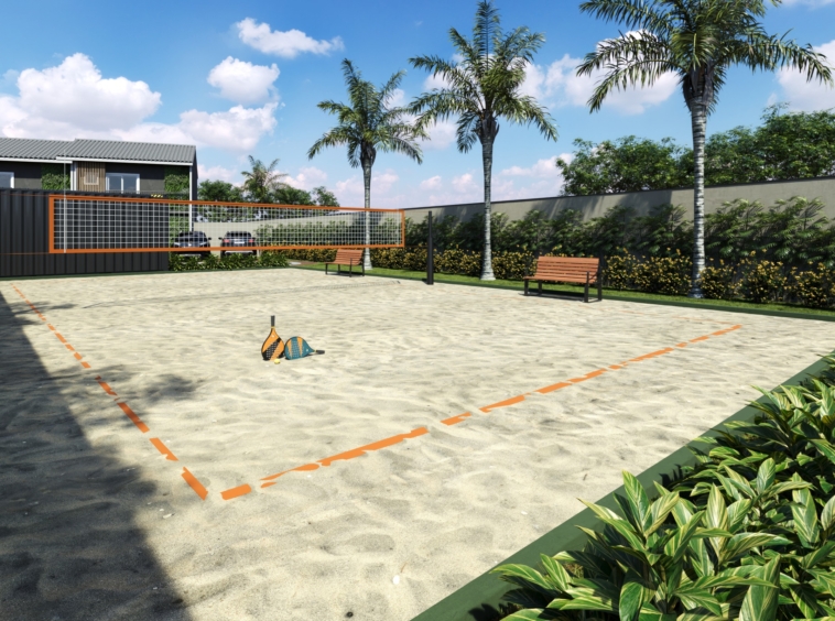 Beach tennis do Residencial Milão casas a venda com 2 e 3 dormitórios na Granja Vianna SP