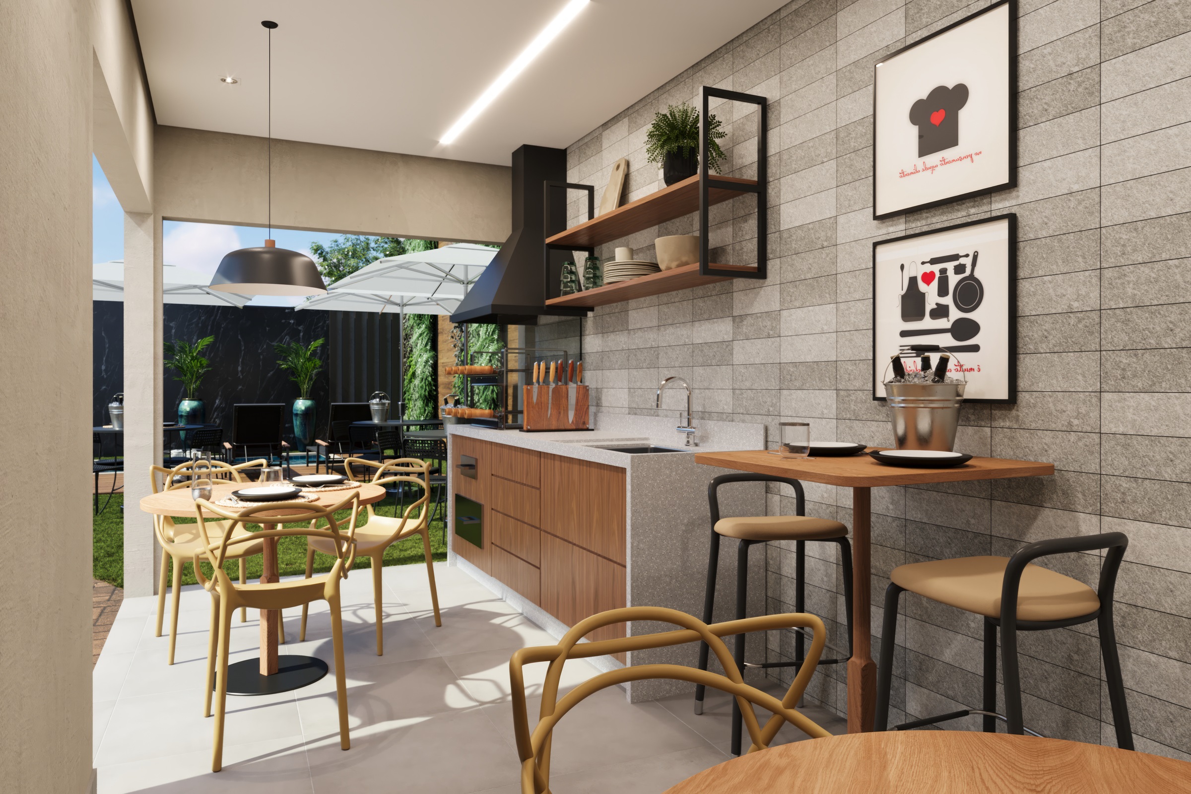 Convivência do Residencial Milão casas a venda com 2 e 3 dormitórios na Granja Vianna SP