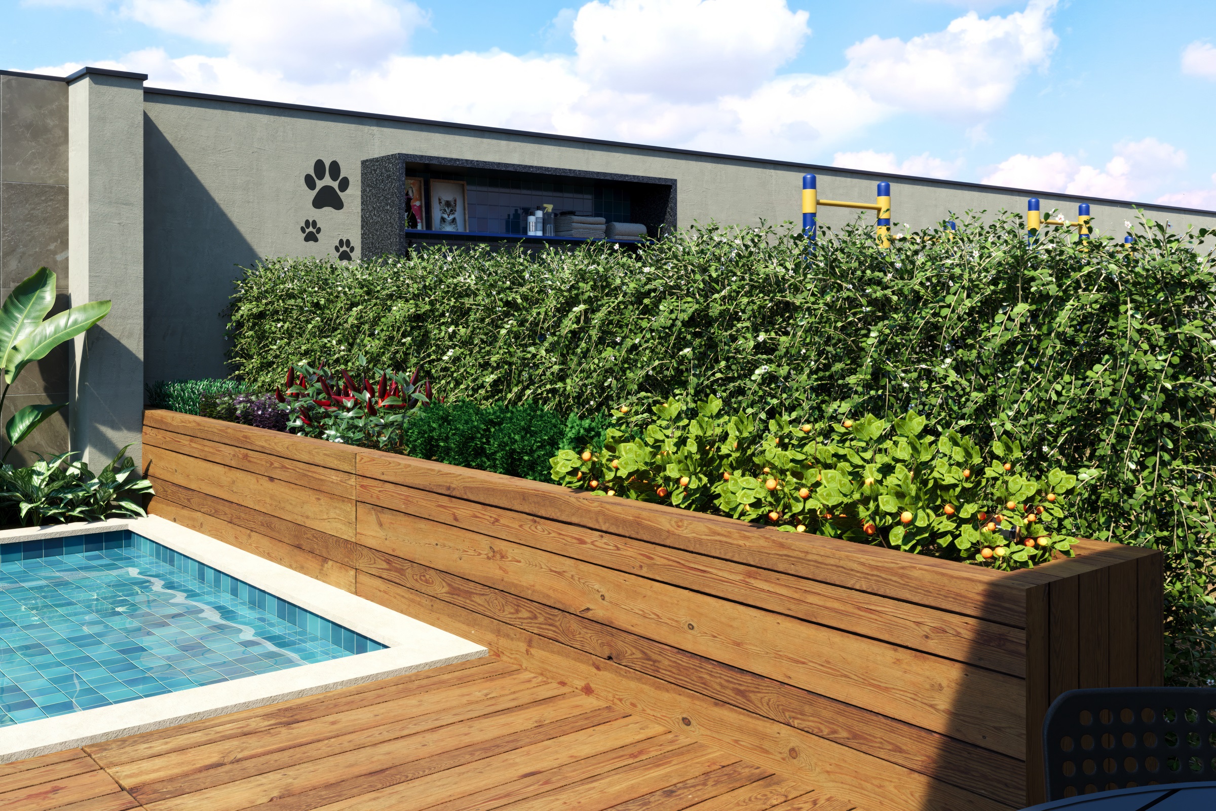 Horta do Residencial Milão casas a venda com 2 e 3 dormitórios na Granja Vianna SP