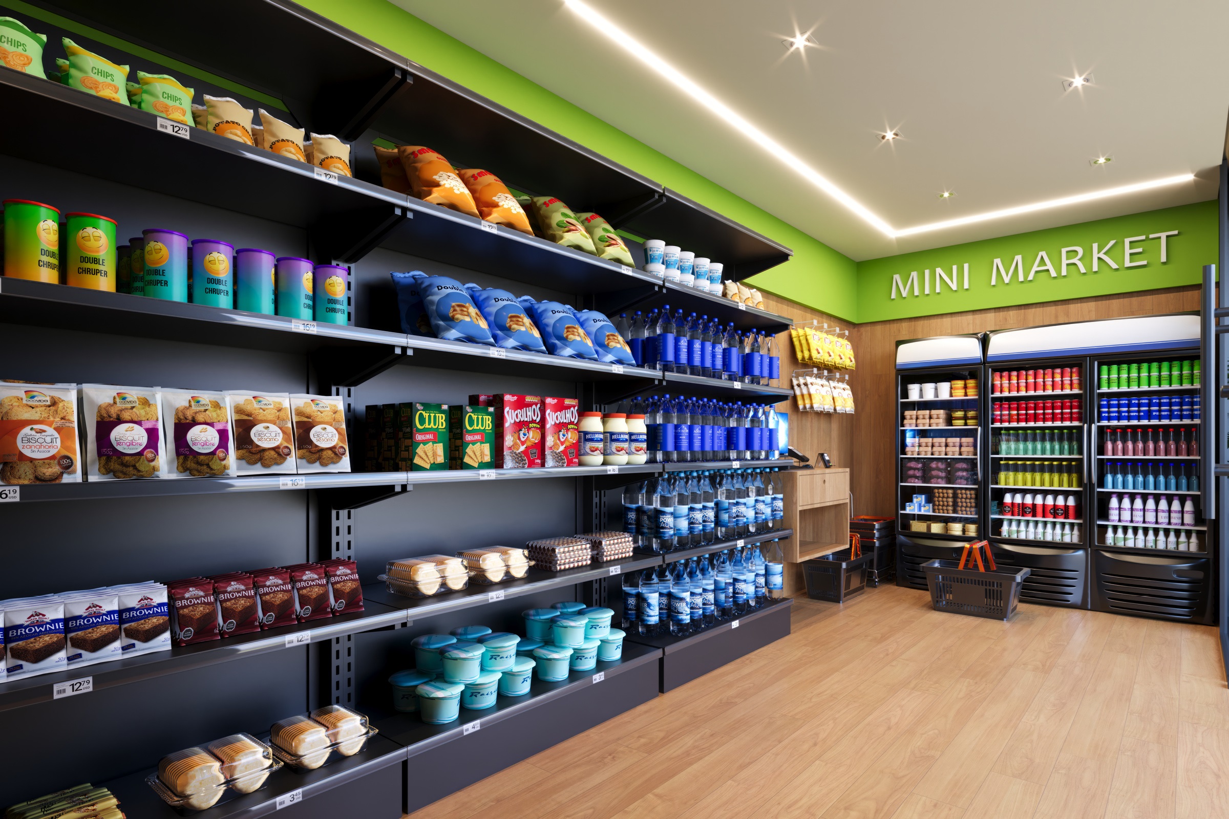 Mini market do Residencial Milão casas a venda com 2 e 3 dormitórios na Granja Vianna SP