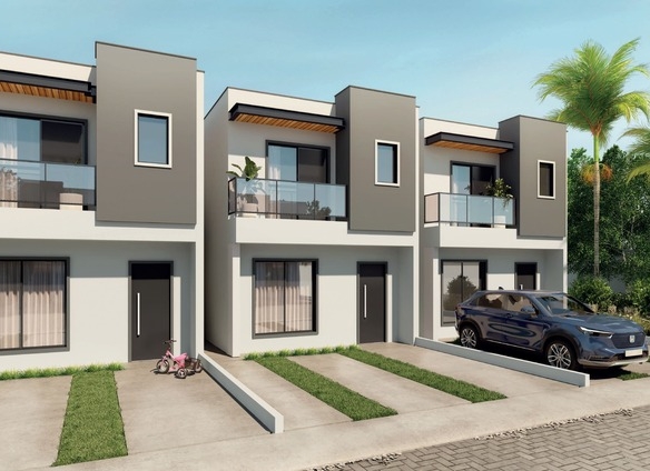 Fachada do Residencial Arandu - Casas a venda com 3 dormitórios na Granja Vianna em Cotia SP