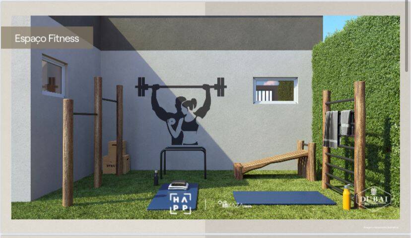 Espaço fitness externo do Residencial Dubai - Casas a venda em Cotia SP