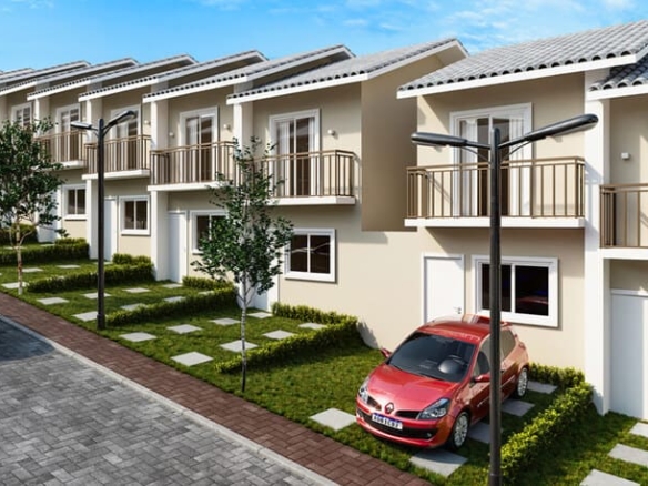 Externa 2 do Residencial Positano - Casas a venda com 2 dormitórios em Cotia SP
