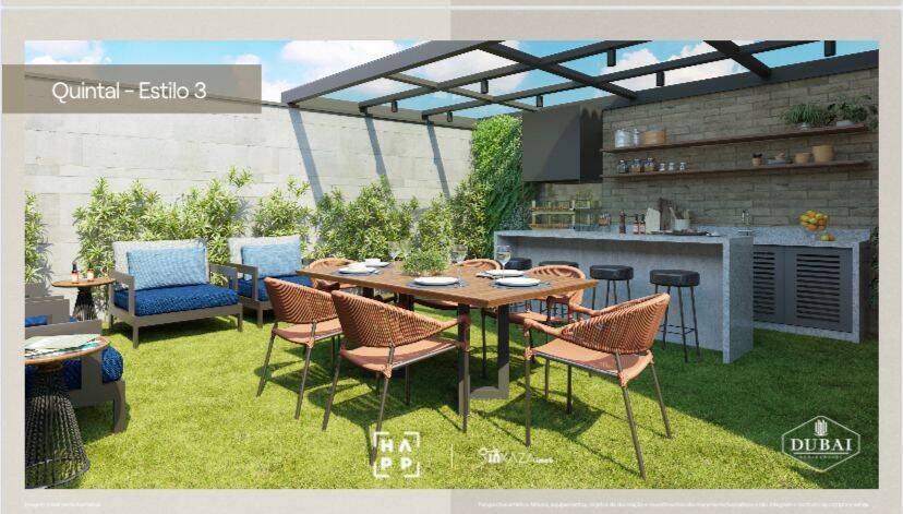 Quintal estilo 3 do Residencial Dubai - Casas a venda em Cotia SP