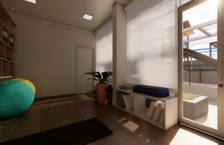 SALA DE GINÁSTICA DO RESIDENCIAL SOU PLENO - APARTAMENTOS A VENDA COM 2 DORMITORIOS EM COTIA - SP