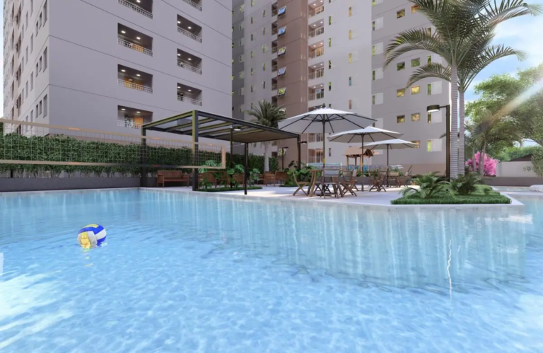 PISCINA DO RESIDENCIAL SOU PLENO - APARTAMENTOS A VENDA COM 2 DORMITORIOS EM COTIA - SP