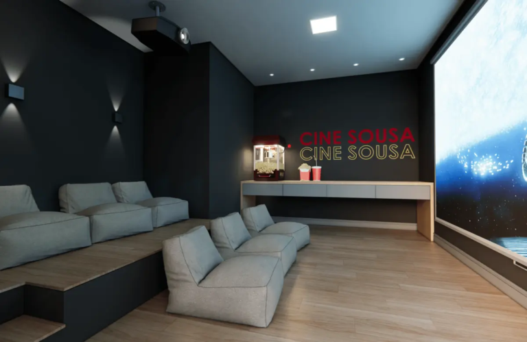 SALA DE CINEMA DO RESIDENCIAL SOU PLENO - APARTAMENTOS A VENDA COM 2 DORMITORIOS EM COTIA - SP