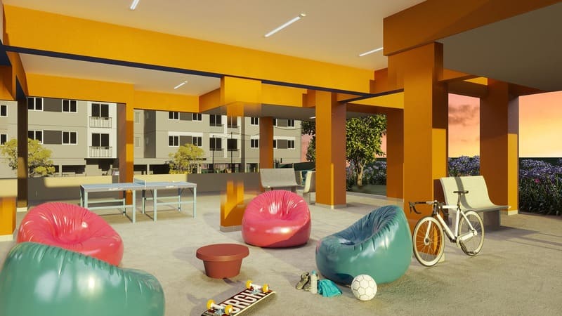Espaço Teen do Condomínio -Seletto VGP-Apartamentos a venda 2 e 3 dormitórios - Vargem Grande Paulista