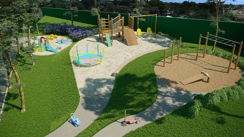 Playground do Condomínio -Seletto VGP-Apartamentos a venda 2 e 3 dormitórios - Vargem Grande Paulista