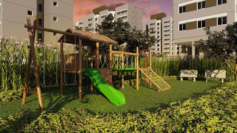Playkids do Condomínio -Seletto VGP-Apartamentos a venda 2 e 3 dormitórios - Vargem Grande Paulista