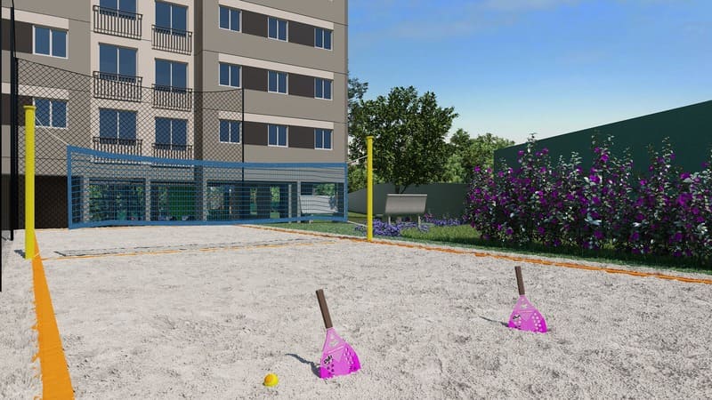 Vôlei do Condomínio -Seletto VGP-Apartamentos a venda 2 e 3 dormitórios - Vargem Grande Paulista