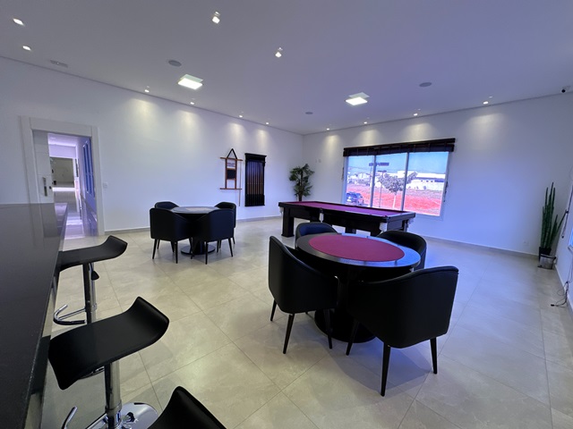 Sala de jogos do Central Park Residence - Terrenos e casas a venda em Vargem Grande Paulista - SP