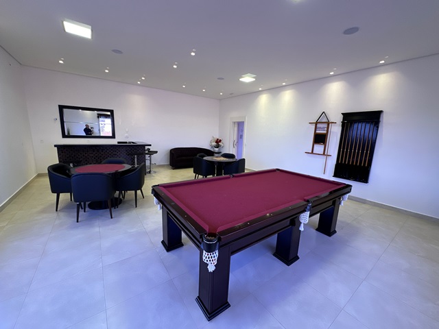 Sala de jogos do Central Park Residence - Terrenos e casas a venda em Vargem Grande Paulista - SP